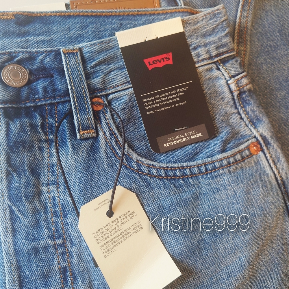 Levi's Premium ICONIC Long Denim Skirt Indigo Medium Wash sz 24 25 26 27 28 29 - Picture 10 of 10